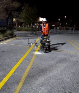 striping parking lot