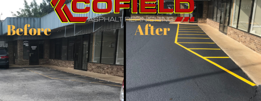 sealcoating your driveway // Driveway / parking lot sealcoat services